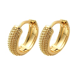 Orecchini a cerchio in ottone con anello placcato in cremagliera per donna&nbsp;EJEW-C125-11G