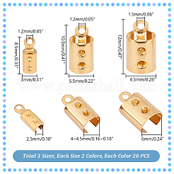 PVD-Vakuumbeschichtung 304 Edelstahl-Klapp-Crimp-Enden&nbsp;STAS-UN0005-71