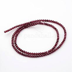 Natürlicher Granat Perlen Stränge&nbsp;G-K127-01F-3mm