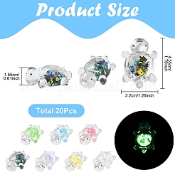 20 Stück transparente Acryl-Cabochons&nbsp;TACR-YW0003-20