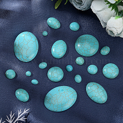 84 cabochon turquoise synthétique de 14 styles&nbsp;TURQ-PH0001-02