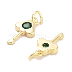 Ottone micro spianare fascino zirconi&nbsp;KK-C051-08G