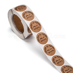 Adesivi per etichette regalo in carta kraft autoadesiva&nbsp;DIY-G013-A20