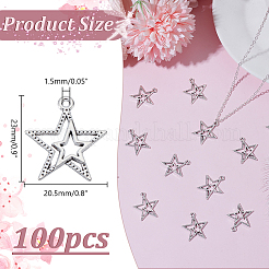 100 pièces pendentifs en alliage de style tibétain&nbsp;FIND-HY0004-62