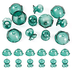6 set di tappi per perline di vetro trasparenti&nbsp;GLAA-BY0001-07C