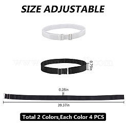 8 Stück 2 Farben einfacher Polyester-Hemd-Stützgürtel&nbsp;AJEW-GO0001-41