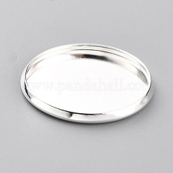Cabochonfassungen aus Edelstahl 304&nbsp;STAS-Y001-12G-S