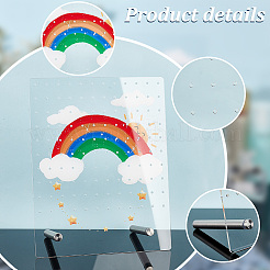 Acryl Ohrring Displayständer&nbsp;EDIS-WH0021-40P-01