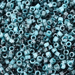 Perline di vetro opache a forma di cilindro Picasso&nbsp;SEED-Q039-06A-17