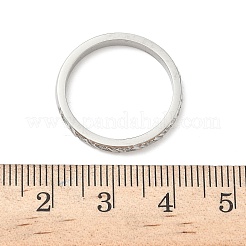 Fingerringe aus 304 Edelstahl mit Zirkonia für Damen&nbsp;RJEW-F189-01P