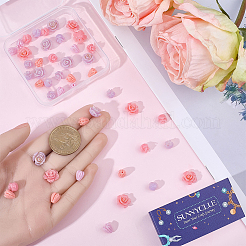 60 Stück 6 Stile gefärbte synthetische Korallen geschnitzte Perlen&nbsp;CORA-SC0001-20