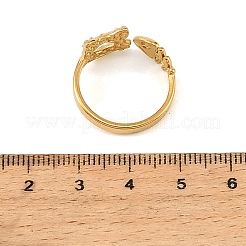 Offene Manschettenringe aus Edelstahl 304 mit Mikropavé-Fassung und Zirkonia für Damen&nbsp;SA-CBAABBA-04G
