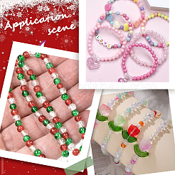 Transparente Acrylperlen mit Weihnachtsmotiven&nbsp;MACR-SP0001-30B