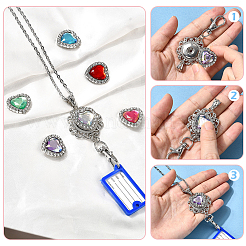 DIY-Sets zur Herstellung von Herzketten&nbsp;DIY-SC0031-60