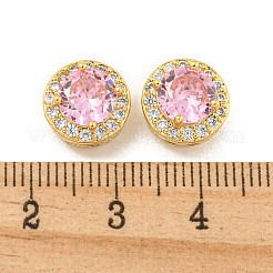 Eslabones de múltiples hebras de circonita cúbica pavimentados de latón&nbsp;KK-B096-19G-04