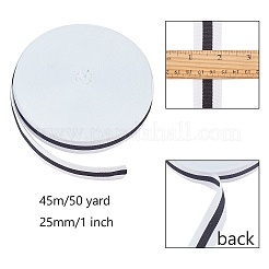 Rubans polyester gros grain à rayures plates&nbsp;EC-WH0003-13-A05