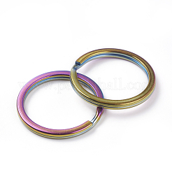 Ionenplattierung (IP) 304 Edelstahl geteilte Schlüsselringe&nbsp;X-STAS-L216-09A