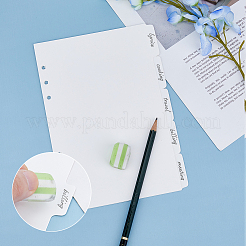 Feuilles de séparation pour carnet de notes à reliure papier A5&nbsp;AJEW-WH0314-363C