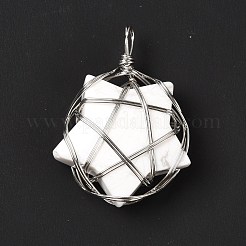 Natürliche Howlith Anhänger&nbsp;G-D458-07P-01-RS