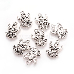 40 pz 2 stili pendenti in lega di stile tibetano&nbsp;TIBEP-FP0001-05