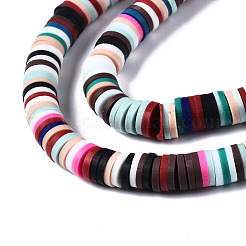 Perle piatte tonde polimero a mano di argilla&nbsp;CLAY-R067-6.0mm-M2