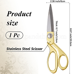 Edelstahl Schere&nbsp;AJEW-WH20042-32G