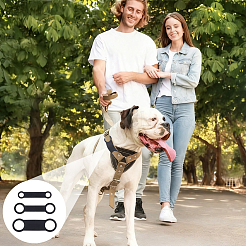 12 pièce 3 styles d'étiquette d'identification vierge en silicone pour animaux de compagnie&nbsp;MP-UN0001-01