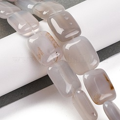 Chapelets de perles en agate blanche naturelle&nbsp;G-T047-B17-01