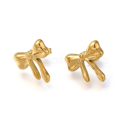 Orecchini a bottone in acciaio inossidabile 304 per donna&nbsp;EJEW-F337-01G-07