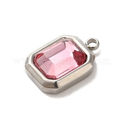 304 Edelstahl-Glasanhänger&nbsp;STAS-L022-062P-06