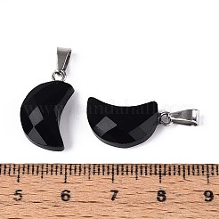 Natürlichen Obsidian Anhänger&nbsp;G-N349-02A-P