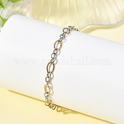 Ensemble de 2 bracelet à maillons Figaro en acier inoxydable 304&nbsp;BJEW-JB14356-01