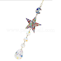Hängende Ornamente aus Legierungs-Strass&nbsp;LS-HJEW-E012-02G-02