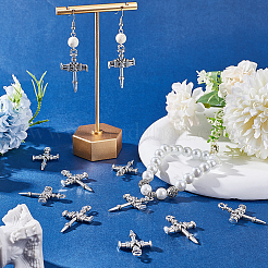 40 pièces pendentifs en alliage de style tibétain&nbsp;FIND-SC0006-43