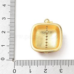 Pendentifs en laiton zircon cubique transparent&nbsp;KK-A303-17C-G