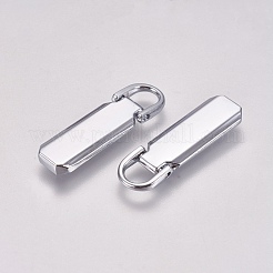 Zipper Puller aus Aluminium&nbsp;PALLOY-WH0065-14A-03