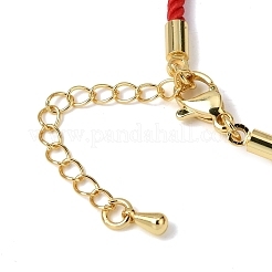 Fabricación de pulseras de cordón de nailon trenzado redondo de 2 mm&nbsp;MAK-F038-A30
