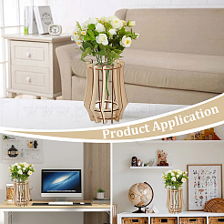 Holzvasen-Bausätze für Blumensträuße&nbsp;DIY-WH0899-68A