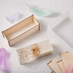 2 Set rechteckige DIY-Silikonformen in 2 Stilen&nbsp;DIY-BY0001-21