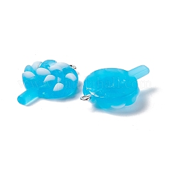 Pendenti in resina luminosa smerigliata&nbsp;RESI-G046-10P
