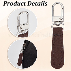 12 tirette de fermeture éclair en cuir PU&nbsp;FIND-CY0002-33A