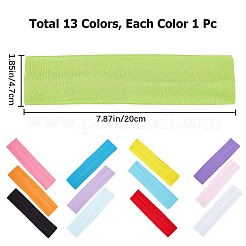 13 stücke 13 farben einfarbig fitness yoga läuft elastische tuch stirnband&nbsp;MRMJ-GF0001-32