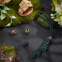 4 Stück 4 Farben Messing EDC European Beads&nbsp;FIND-NB0005-01