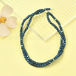 Placage sous vide pvd électrodéposition de brins de perles d'hématite synthétique non magnétiques&nbsp;G-YW0001-48F
