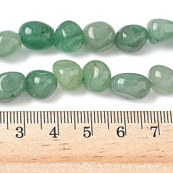 Natürlichen grünen Aventurin Perlen Stränge&nbsp;G-C038-02A-01