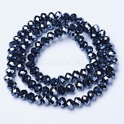 Chapelets de perles en verre électroplaqué&nbsp;LS-EGLA-A034-P6mm-A18