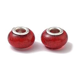 Perles européennes en résine de grand trou&nbsp;OPDL-R118-04B