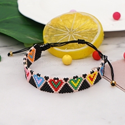 Miyuki Samen geflochtenes Perlenarmband&nbsp;BJEW-P269-45