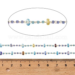 Handgemachte Messingglasperlenketten&nbsp;GL-CBA1C06-05G