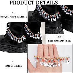 2 Satz Kunststoff-Schuhketten mit Haken&nbsp;FIND-CP0001-91B